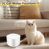 3L Cat Water Fountain, Cat Fountains for Drinking, Double Filtration