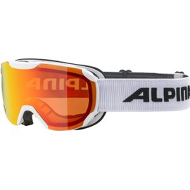 ALPINA Sports Thaynes HM Ski Goggles Plastic/Polycarbonate White/Orange 100% UV Protection A7270 8 11 One Size