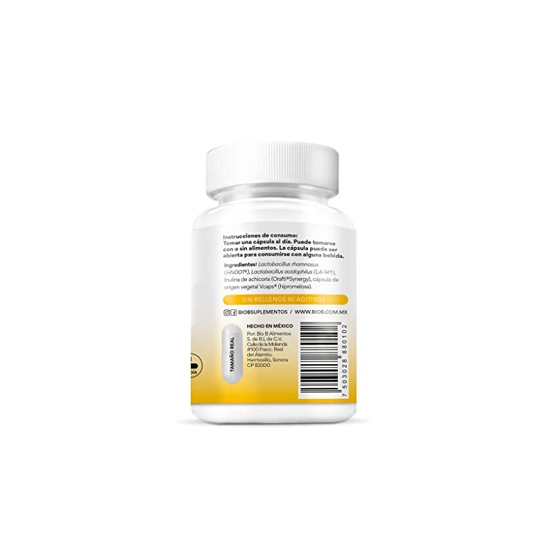BIO B Probióticos Prenatal 15 Billones UFC Prebióticos 30 Cáps