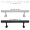 Purife 12'' Door Pull Handles for Sliding Door Pack of