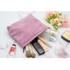 PAZIMIIK Makeup Bag Large Zipper Corduroy Make Up Pouch for