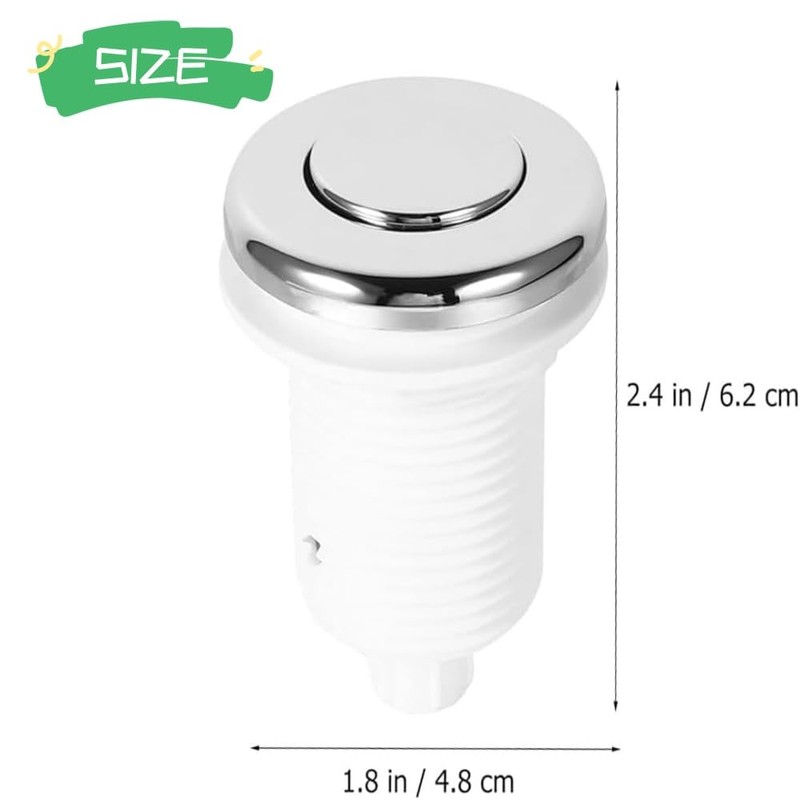 HIDOSNG 2PCS Air Pressure Bath Switch Tub Spa Massage Bath