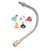Pressure Washer Extension Wand Stainless Steel Brass 4000psi 1/4 Inch