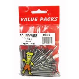 2 inch DIY Nails (5cm), Round Wire Nails 50 mm 150g Pack