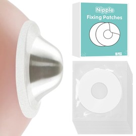 GoNeno Silver Nursing Cup Fixing Patches, Premium Fixed Nipple Patches for Silver Nursing Cups, Painless Material, Reusable & Durable Fit, Breathable Breast Shields with Odorless Comfort - 10 PCS