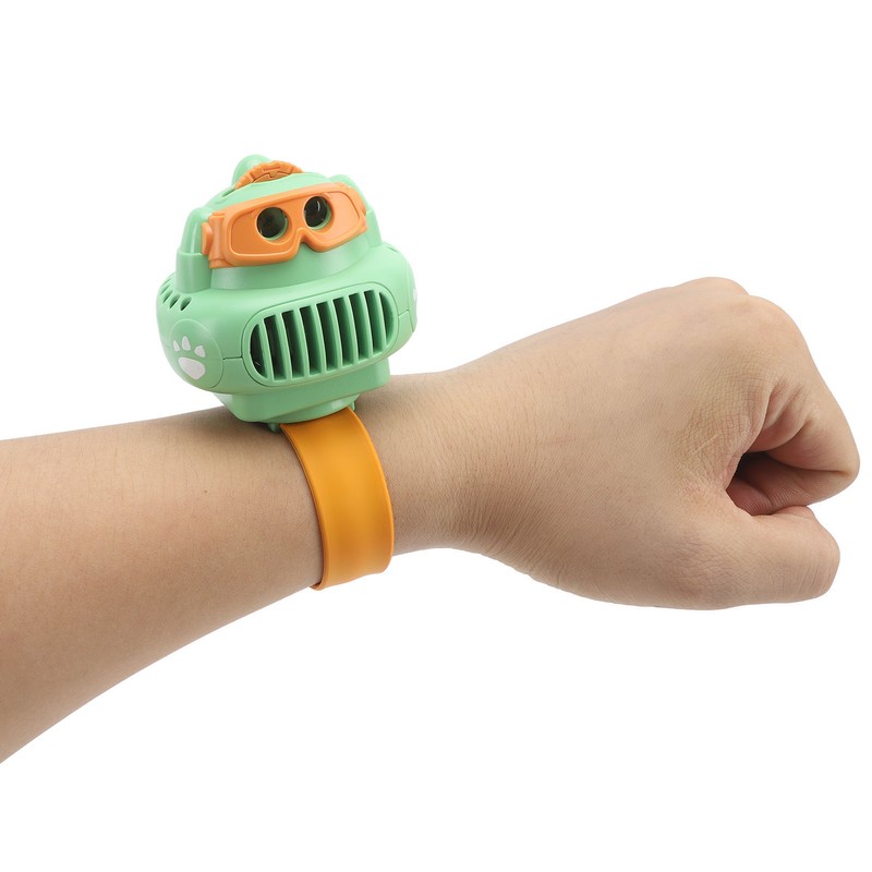 Projection Watch Fan Portable Wrist Fan with Dinosaur Dynamic Projection