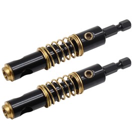 Aracombie 2pcs Shelf Pin Drill Bit 5mm & 1/4 Inch Self Centering Drill Bit Set, 1/4 Inch Hex Shank Hinge Installation Drill Bit Wood Reaming Bit, Self Drilling Bits for Wood Plastic Woodworking