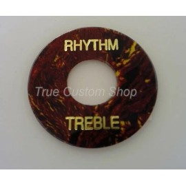 True Custom Shop® Tortoise Rhythm Treble Toggle Switch Ring for Gibson Les Paul