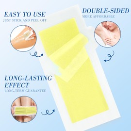 18Wax Strips for Hair Removal - Facial Hair Removal for Women - Waxing Kit for Face, Body, Arms, Legs, Chest, Back, Bikini & Brazilian 18ct Waxing Strips-Yellow