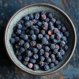 SavorSatch Whole Juniper Berries - Fancy, Certified Kosher, 8oz Resealable Pouch | Aromatic, All-Natural Spice for Cooking, Tea, Pickling, and Flavoring