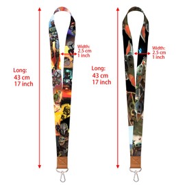 GTOTd Cute Baby Lanyard with Id Holder (2 Pack with Happy Baby Keychains) for Keys String Wallet.Gifts Anime Mandalorian Toys Merch Party Decorations Teens