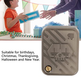 SALALIS Poker Push Slider Toy Magnetic Fidget Slider Relief Reduce Pressure Metal Poker Push Card Adult EDC Casual Fidget Toy for ADHD Adults