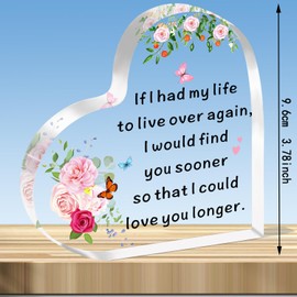 JMIMO Valentines Gifts For Girlfriend Wife Heart Plaque Keepsake Love Gifts for Her Girlfriend, Girlfriend Birthday Gifts Romantic Anniversary Christmas Love Gifts