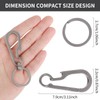 Ouligay Titanium Carabiner Keyring Carabiner Bottle Opener Titanium Carabiner Key