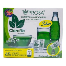 Clorofila En Polvo 45 Sobres Prosa 
