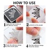 CHGCRAFT Realistic Crown Print Pattern Clear Stamps Transparent Embossing Silicone