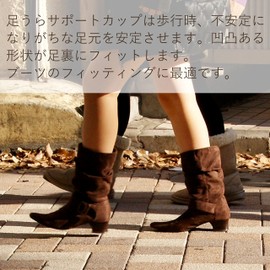 Columbus Women's Foot Support Cup for Secure Fit and Shock Absorption, Black