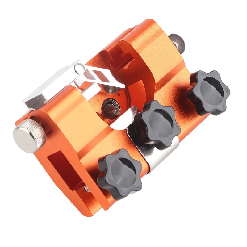 Orange Hand Cranked Chainsaw Sharpener 30° Portable Manual Chainsaw Chain