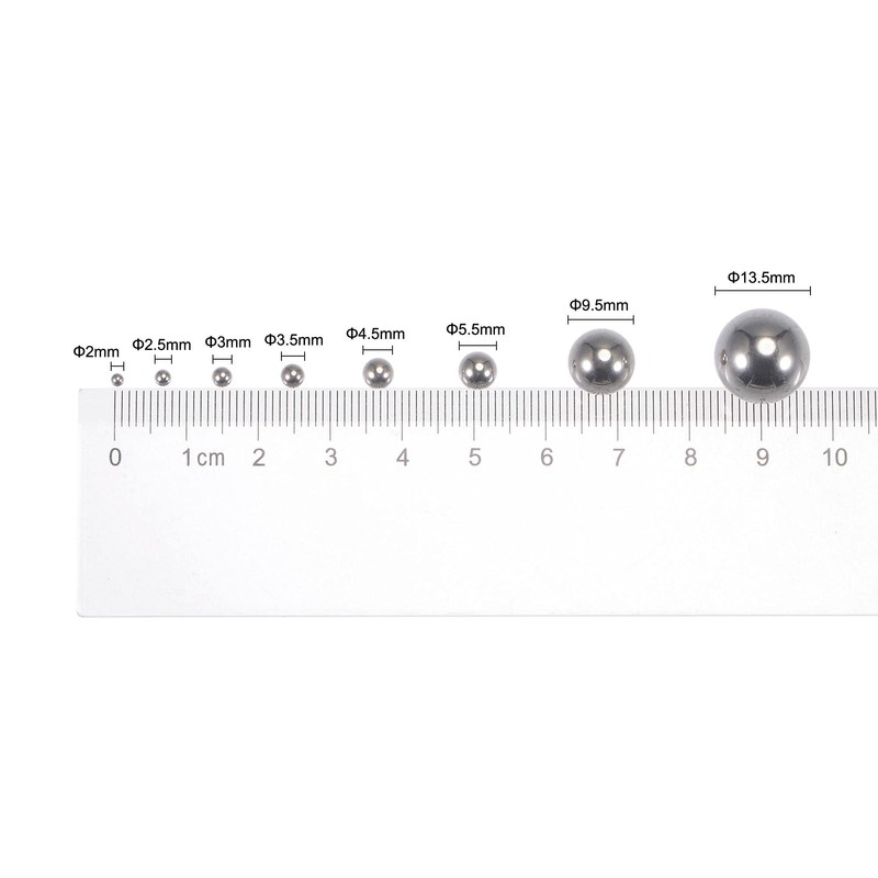 sourcing map 2500pcs 2mm 201 Stainless Steel Bearing Balls G100