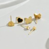 Havopso 18K Gold Stud Set Single Layer Butterfly Earring for