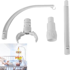 Srvauyea Mobile Holder Baby Bed Bell Holder, Removable Cot Mobile Frame, Adjustable Baby Bed Holder, Baby Cradle Mobile Holder for Hanging Wind Chimes Toy