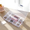 NGOSUET Pack of 12 15 Grid Universal Sorting Boxes, Transparent