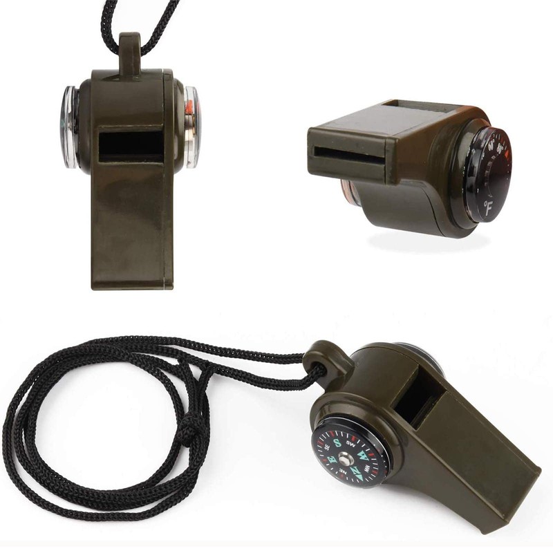 QUINTRA Boating and with Lanyard 3 1 Camping Whistle Fishing