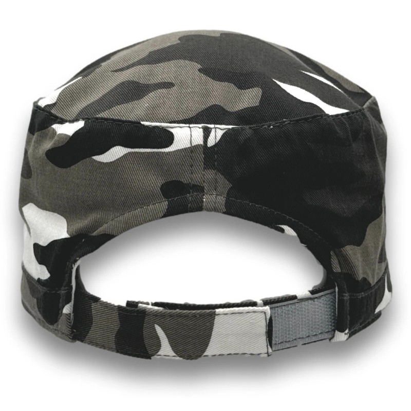 MM Collections Grey Camo Cadet Hat Fatigue Basic Training Round