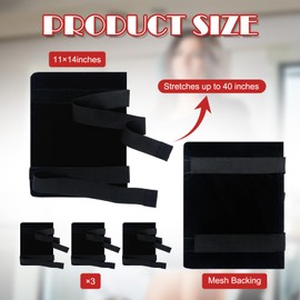 TrelaCo 3 Pcs Ice Pack Wrap Holder with Adjustable Straps for Hot & Cold Therapy Reusable Cold Bag Wrap Holder for Men Women (Ice Pack Not Included)