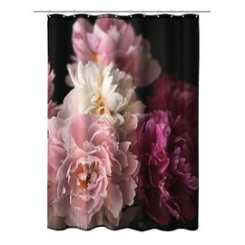 Kleine Wolke Shower Curtain Textile Rosemarie in Bordeaux with 180 x 200 cm