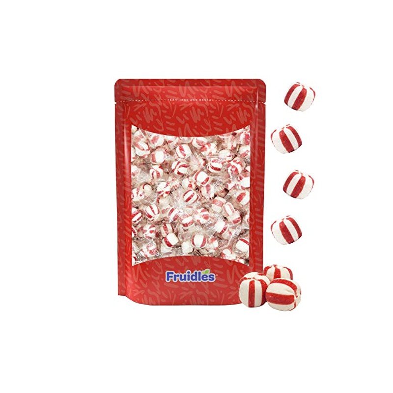 Fruidles Peppermint Puff Candy, After Dinner Mints, Fat-Free, Individually Wrapped