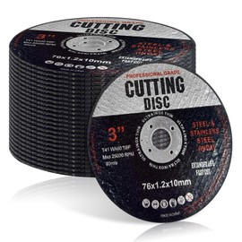 26Pcs Cutting Discs - 76mm Angle Grinder Discs for Metal, Fast & Precise Cutting of Steel, Iron, Aluminum Metal Wood