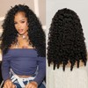 UMEGIRL Half Wig Human Hair Burmese Curly Wig for Women