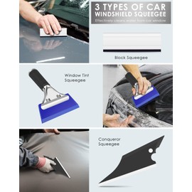 PACETAP Car Vinyl Wrap Tool kit 38pcs, Window Tint Tools Kit Including Package Bag, Felt Squeegee, Edge Trimmer, Soft Corner Squeegee, Retractable Kinfe, Carving Knife, Cut Knife, Gloves