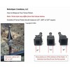 Retrospec Creations Pack of 100 Each for 1/2” Black Plastic