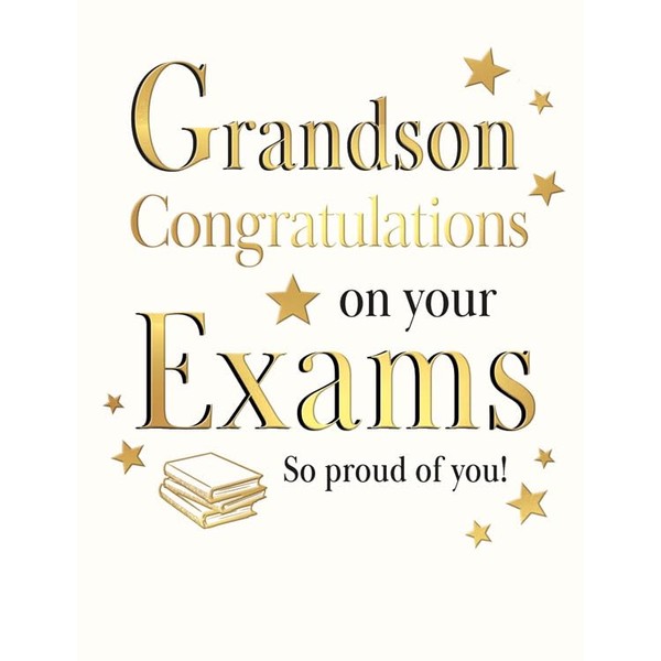 Regal Publishing Exam Congratulations Card, Grandson Congratulations on Your Exams