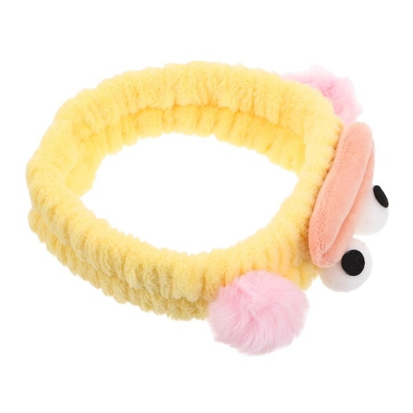 Healvian Cute Plush Spa Headband for Women Funny Cartoon Design