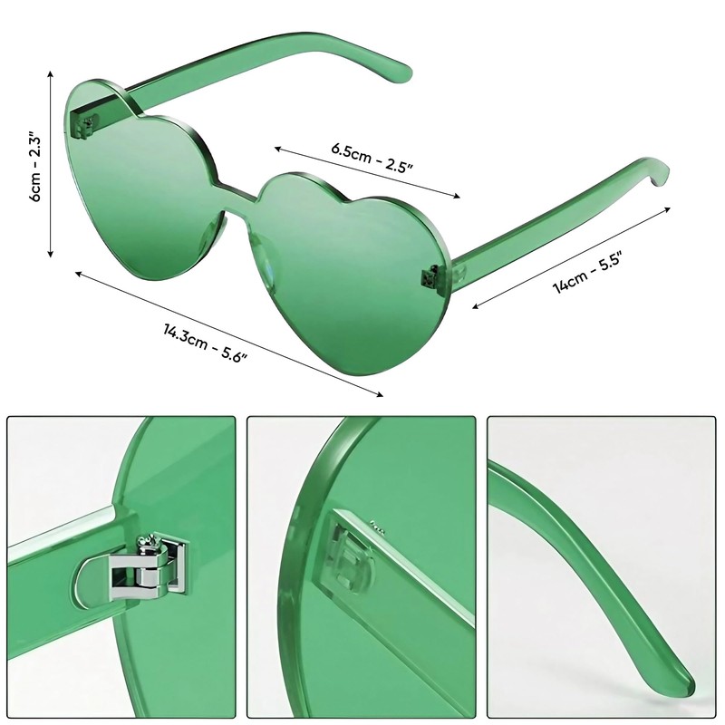 Funcredible Green Cowboy Hat and Glasses – Fluffy Cowgirl Hat
