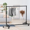 Simple Houseware Industrial Grade Z-Base Garment Rack, 500lb Load with