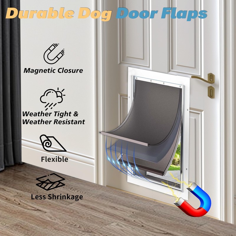 3-Flap Medium Dog Door Replacement Flap with Screws