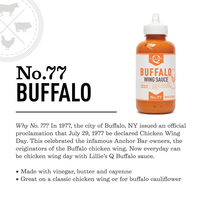 Lillie's Q - Buffalo Wing Sauce, Gluten-Free, Non-GMO, No Preservatives,
