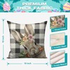 FUYUCHEN Happy Easter Pillow Covers 18x18 Set of 4 Hunny
