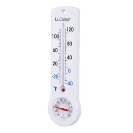 La Crosse 204-109 9 Inch Analog Capillary Thermometer & Hygrometer