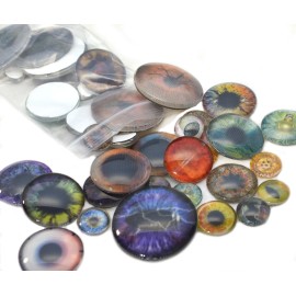 Handmade Animated Holographic Half Pound Bog Mixed Lot 8oz Glass Eyes Random Overstock