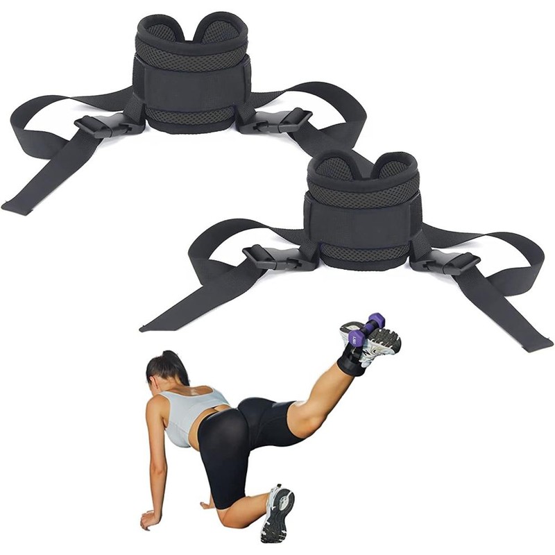 1 Pair (2Pcs) Ankle Straps for Cable Machines Adjustable Ankle