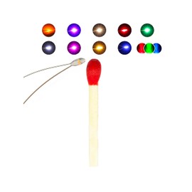 LUNENG Tiny Led Lights for Crafts, 100 Pcs Micro LED, 10 of Each of 10 Colors Mini LED, SMD led 0603, Soldered Micro Litz Wired Leads, Multi-Resistor, Suitable Used in Any Small Model, Cosplay