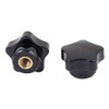 Sourcingmap Plastic Star Head Clamping Nuts Knob Handle M7 Threaded