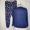 Jenni LS Mix It Pajama Set Navy Christmas Light Holiday