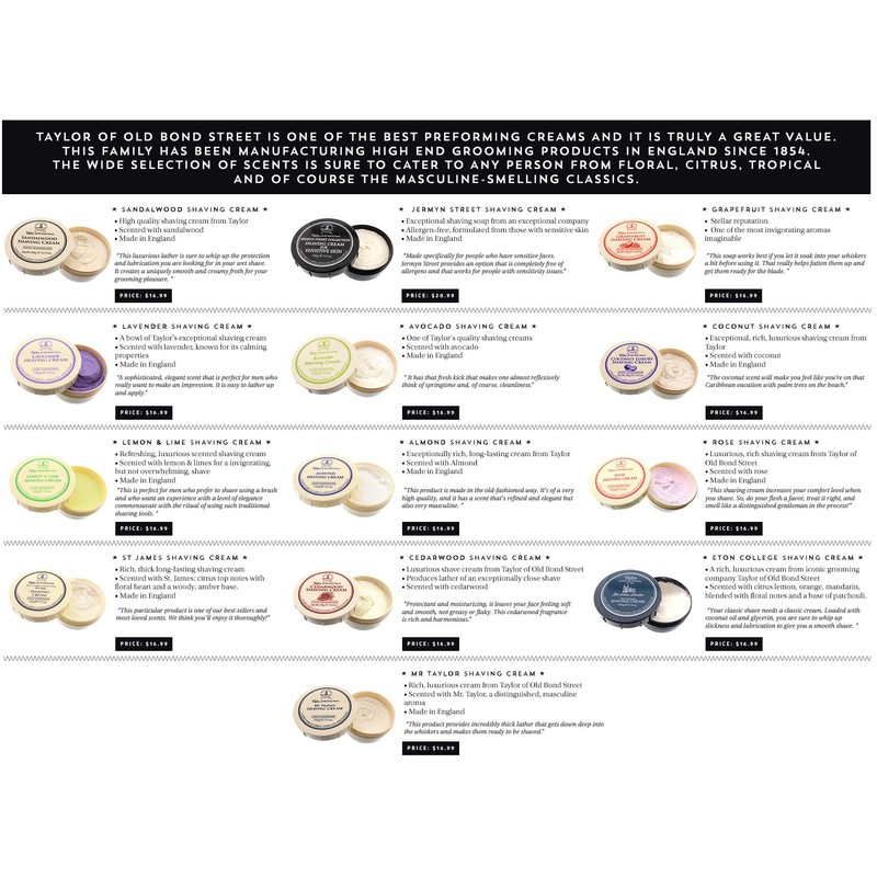 Taylor of Old Bond Street Shaving Cream Sample Pack