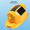 Hard Hat Double Fan Helmet with Light Solar Safety Helmet